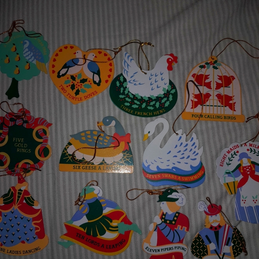 12 days of Christmas ornaments
